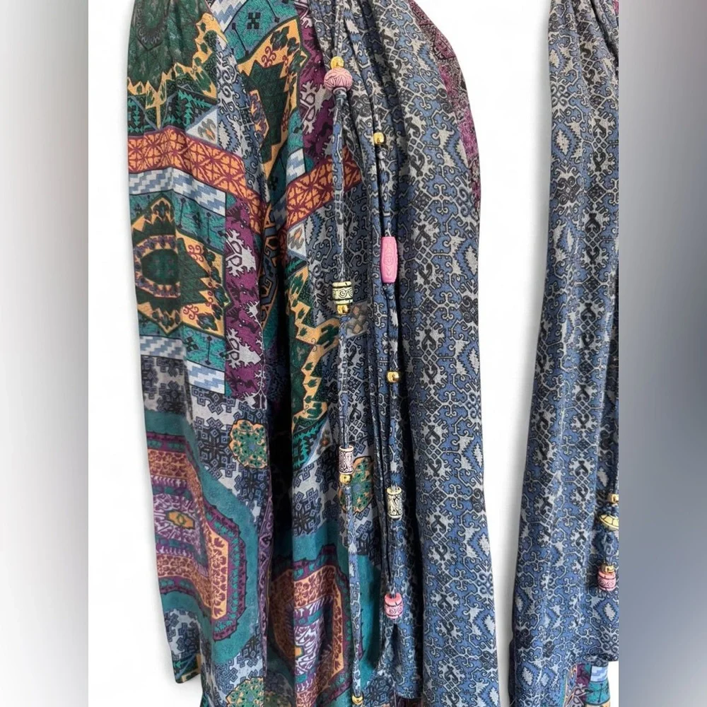 Vintage Carole Little Multicolor Open Front Cardigan - Picture 2 of 7